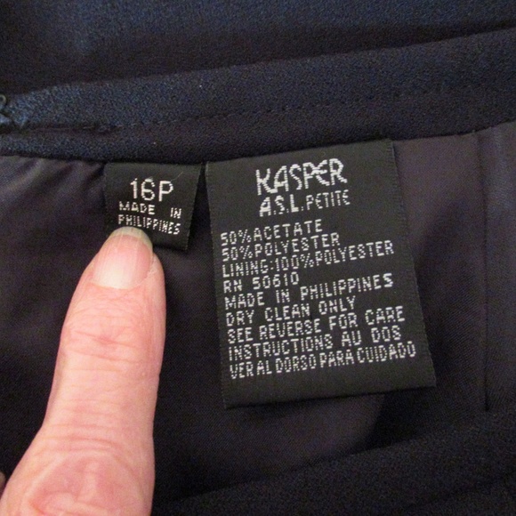 Kasper A.S.L. Petites Black Skirt - Picture 5 of 7